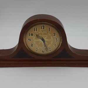 Vintage Windsor Wood Mantle Clock by Smiths of England